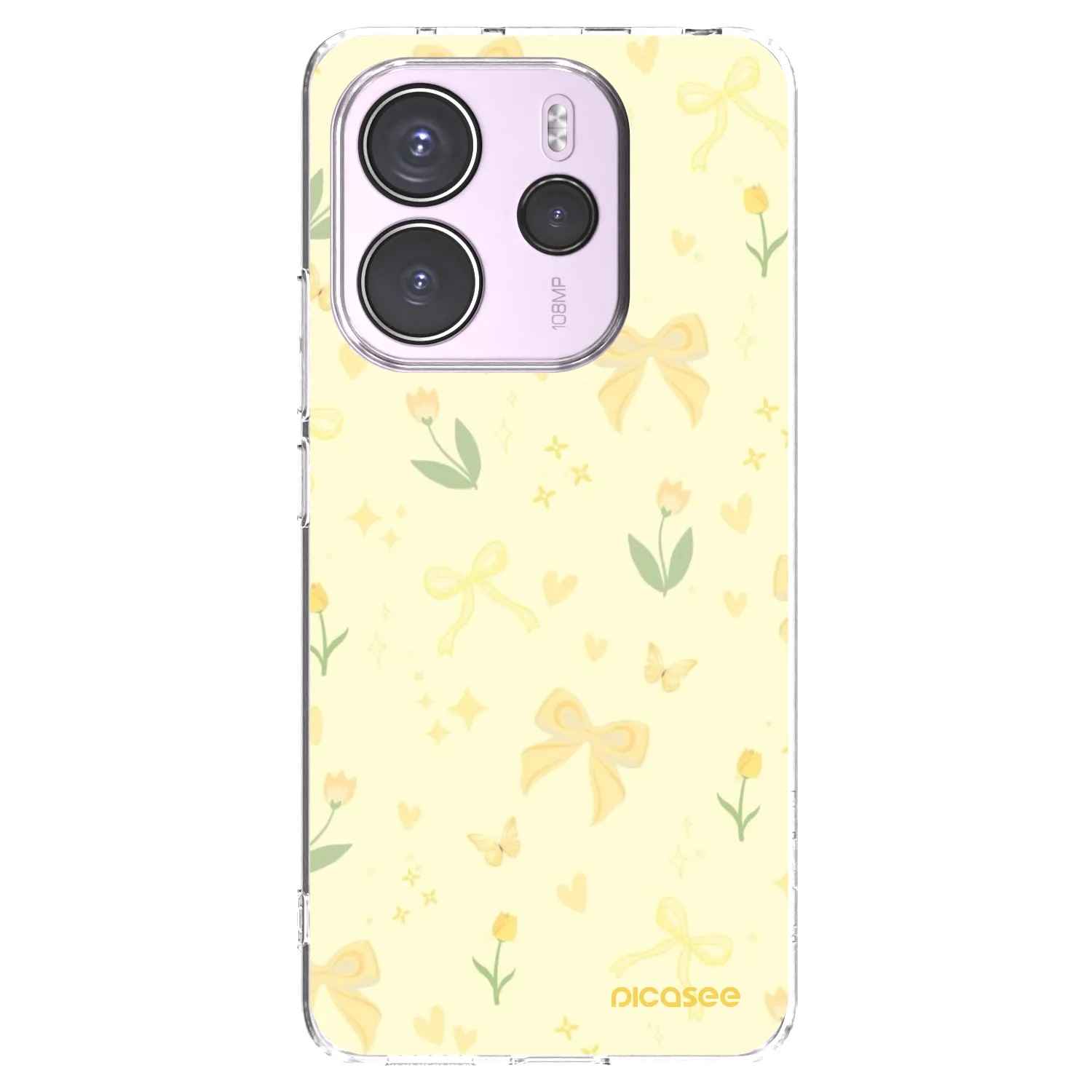 Picasee Xiaomi Redmi Note 14 4G Hülle - Transparentes Silikon - Honey Blossom