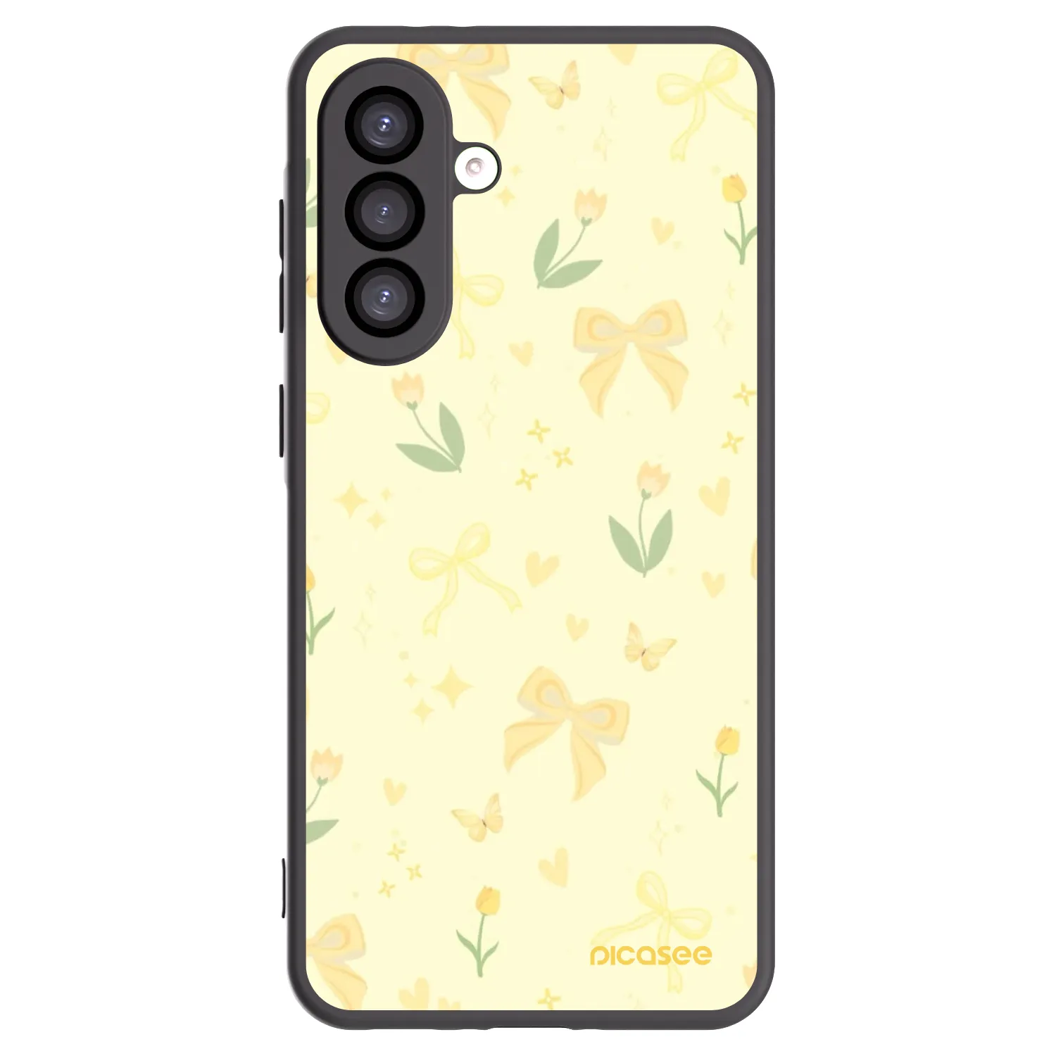 Picasee Samsung Galaxy A26 5G A266B Hülle - Schwarzes Silikon - Honey Blossom