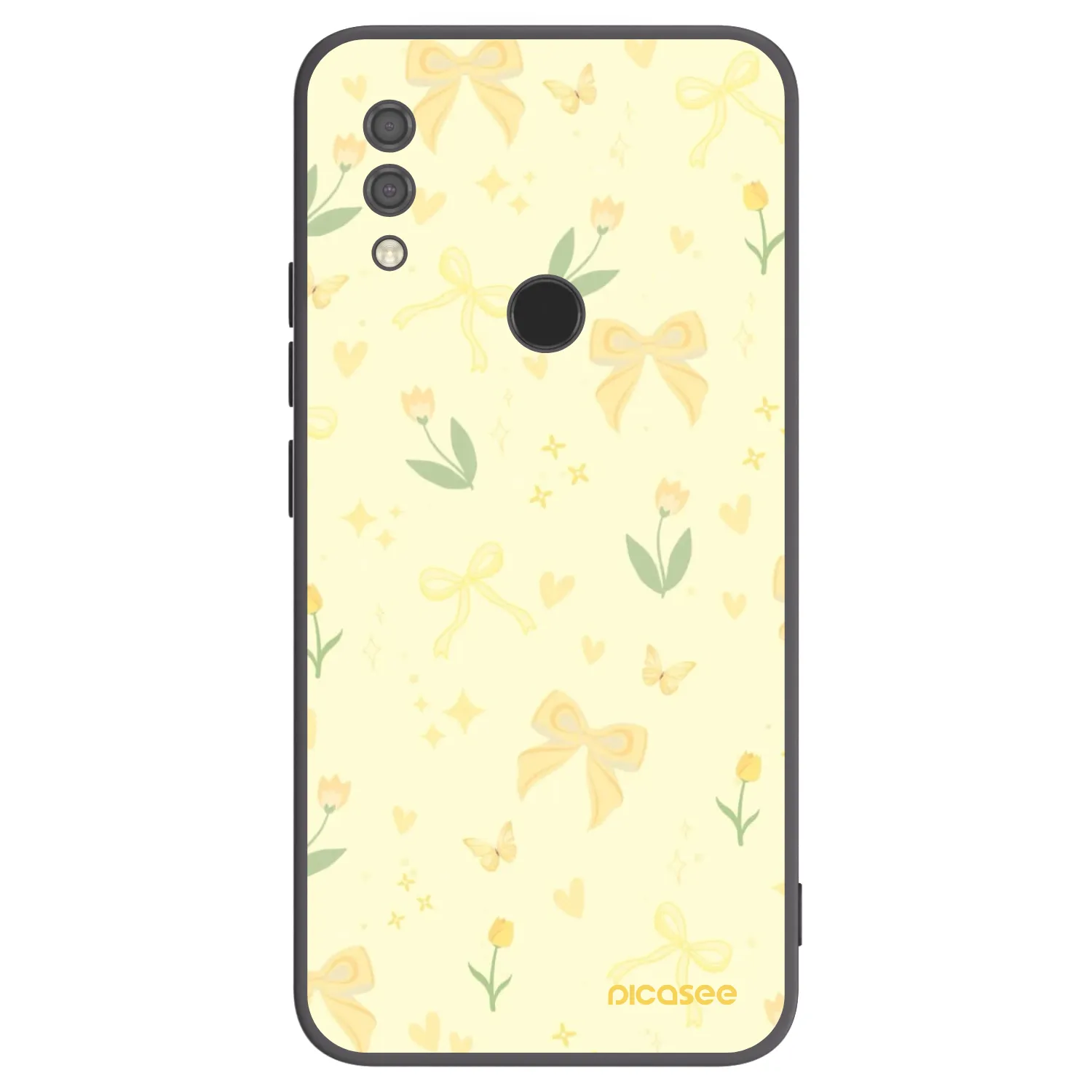 Picasee Xiaomi Redmi 7 Hülle - Schwarzes Silikon - Honey Blossom