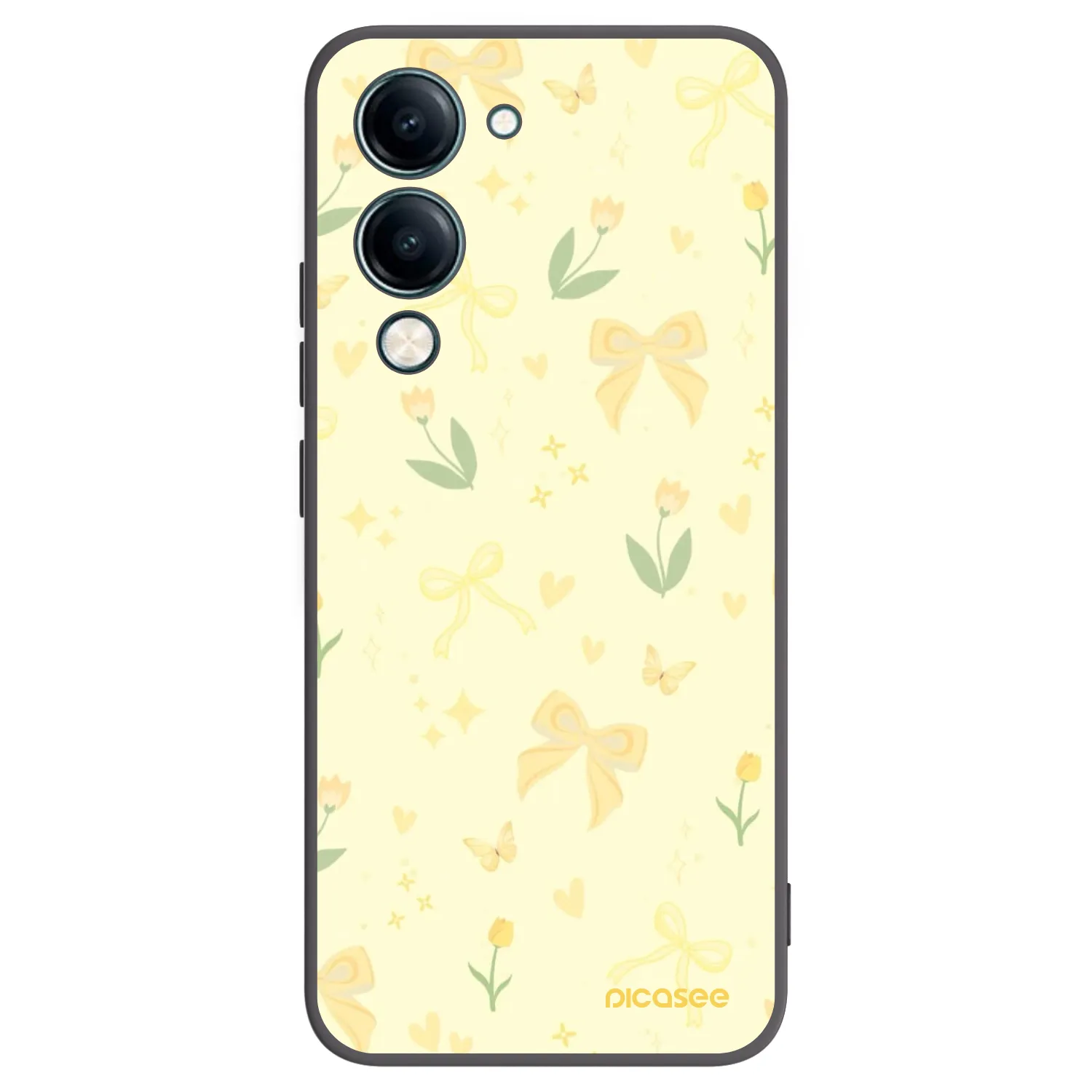 Picasee Vivo Y29s 5G Hülle - Schwarzes Silikon - Honey Blossom