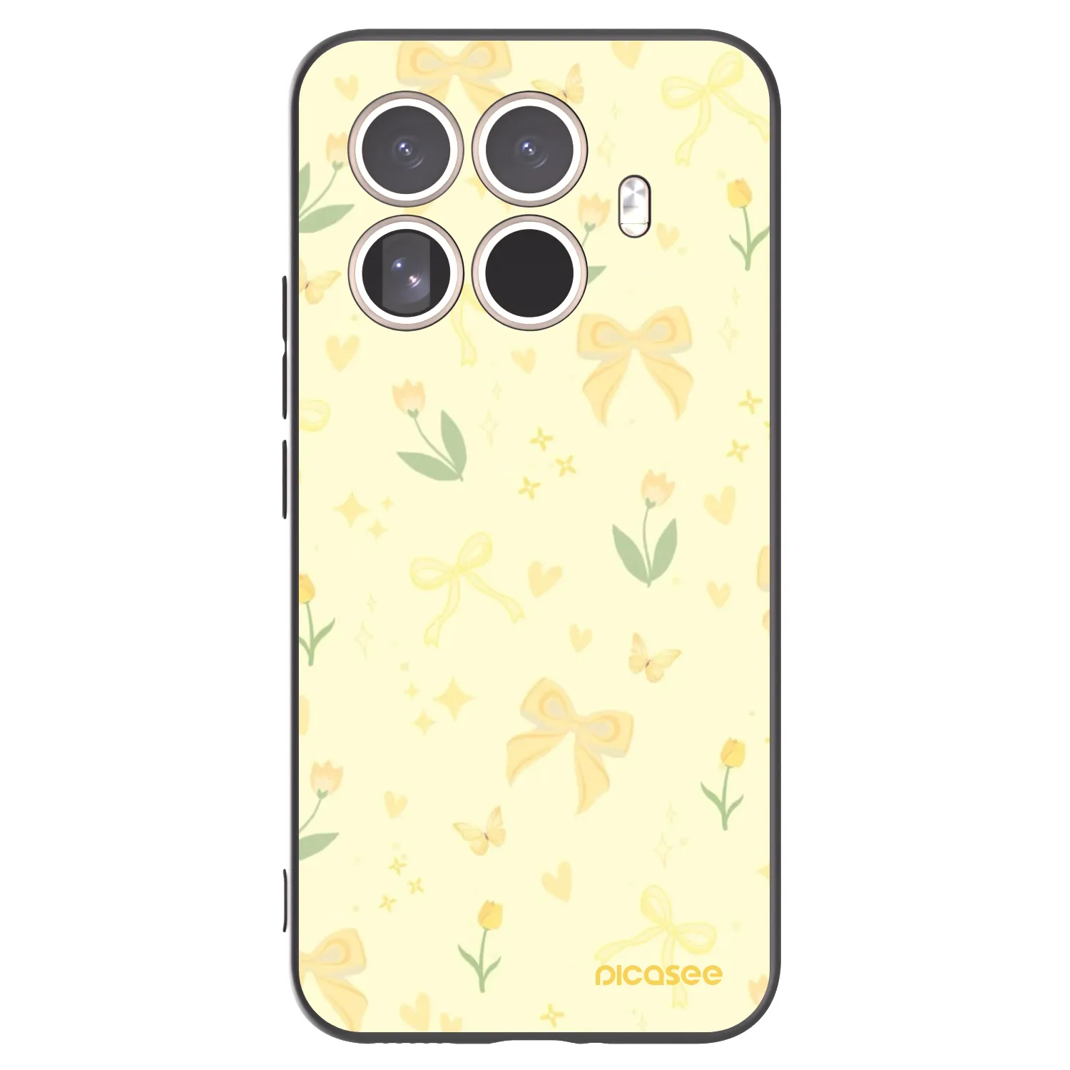 Picasee Xiaomi 15T Pro Hülle - Schwarzes Silikon - Honey Blossom