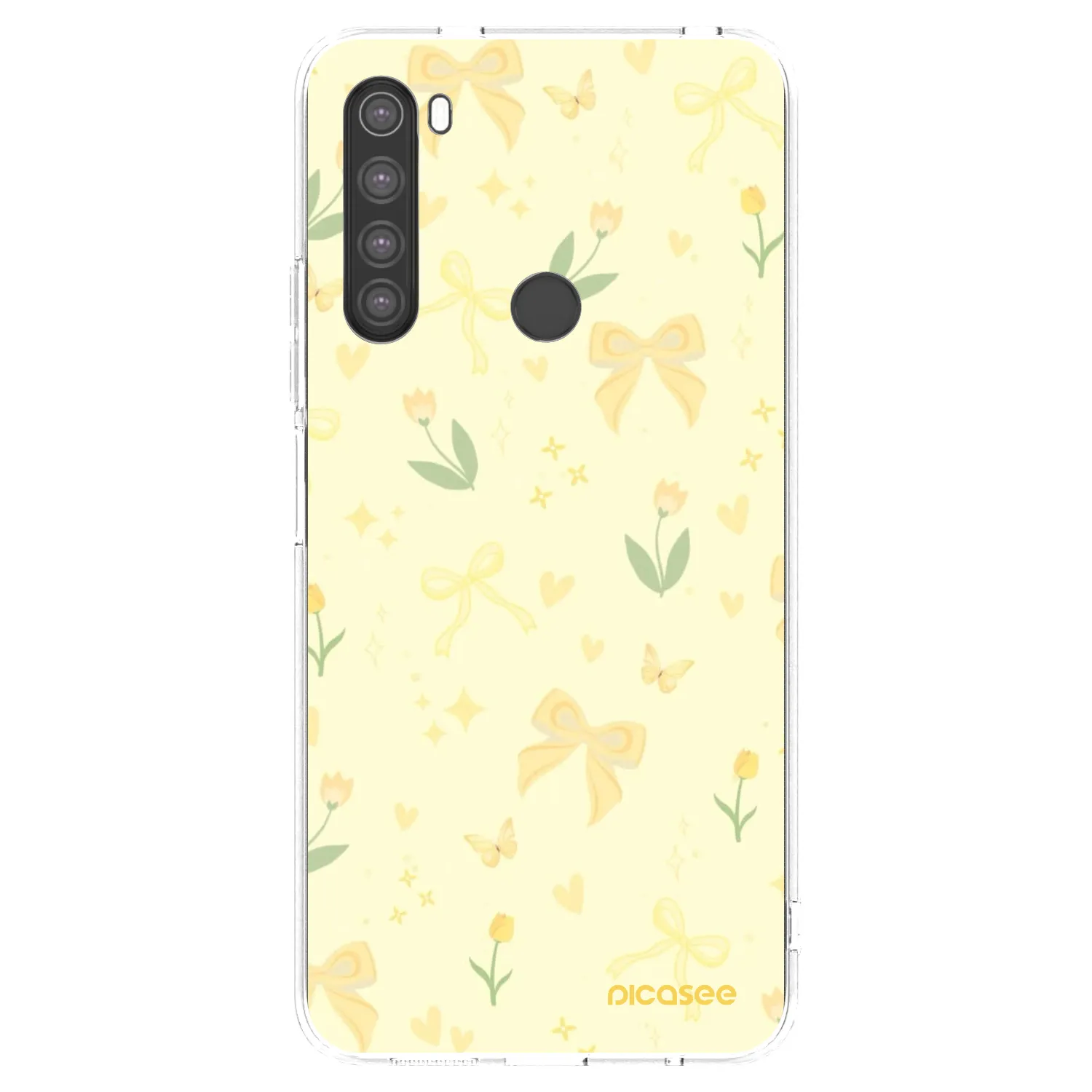 Picasee Xiaomi Redmi Note 8 Hülle - Transparentes Silikon - Honey Blossom
