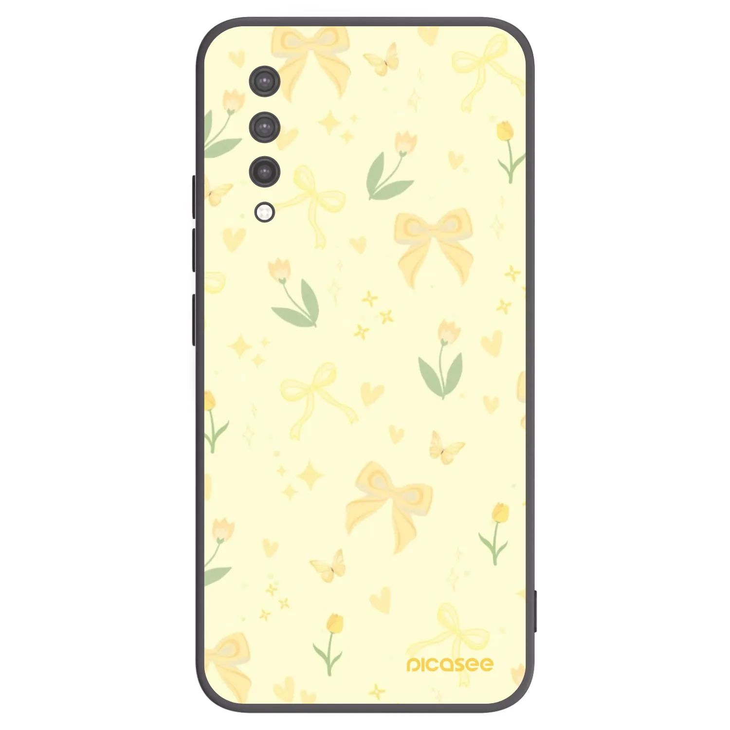Picasee Xiaomi Mi 9 Lite Hülle - Schwarzes Silikon - Honey Blossom