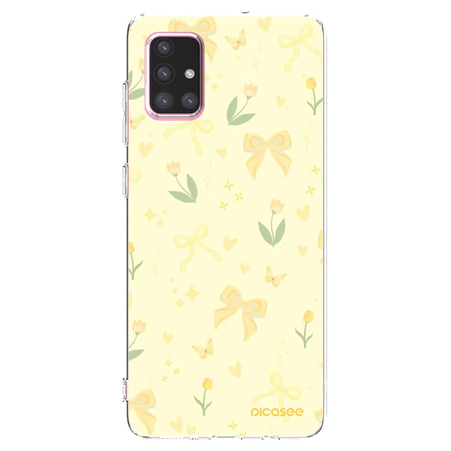 Picasee Samsung Galaxy A71 A715F Hülle - Transparentes Silikon - Honey Blossom