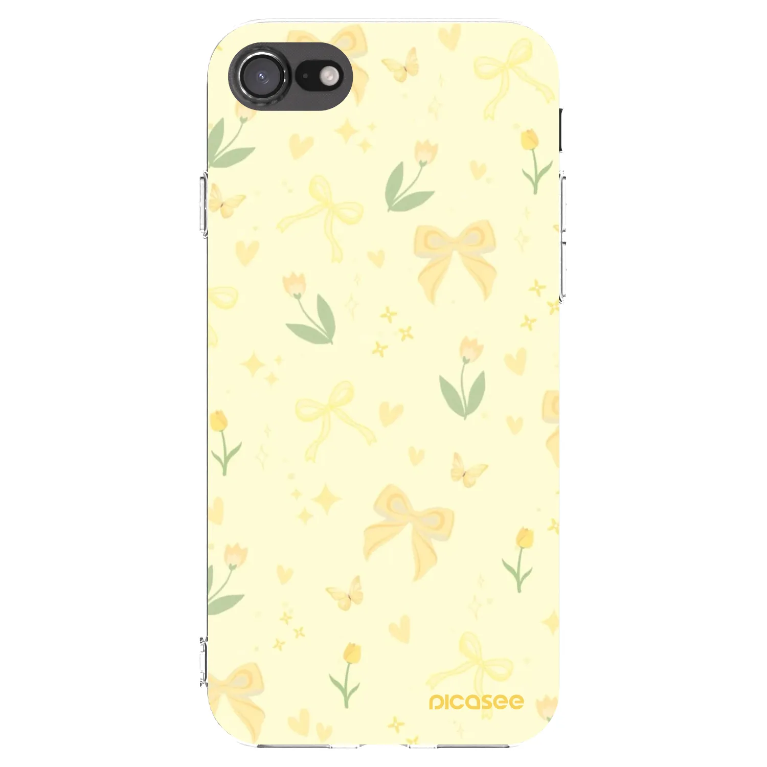 Picasee Apple iPhone SE 2020 Hülle - Transparentes Silikon - Honey Blossom