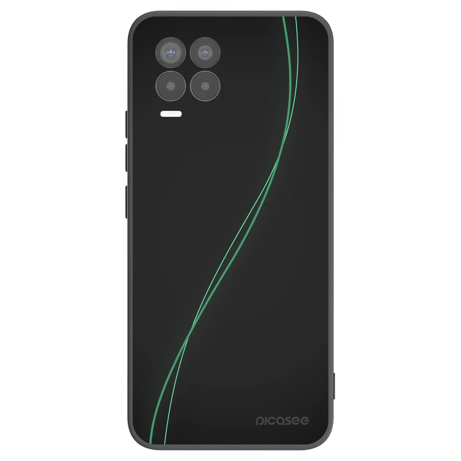 Picasee Realme 8 4G Hülle - Schwarzes Silikon - Be Different
