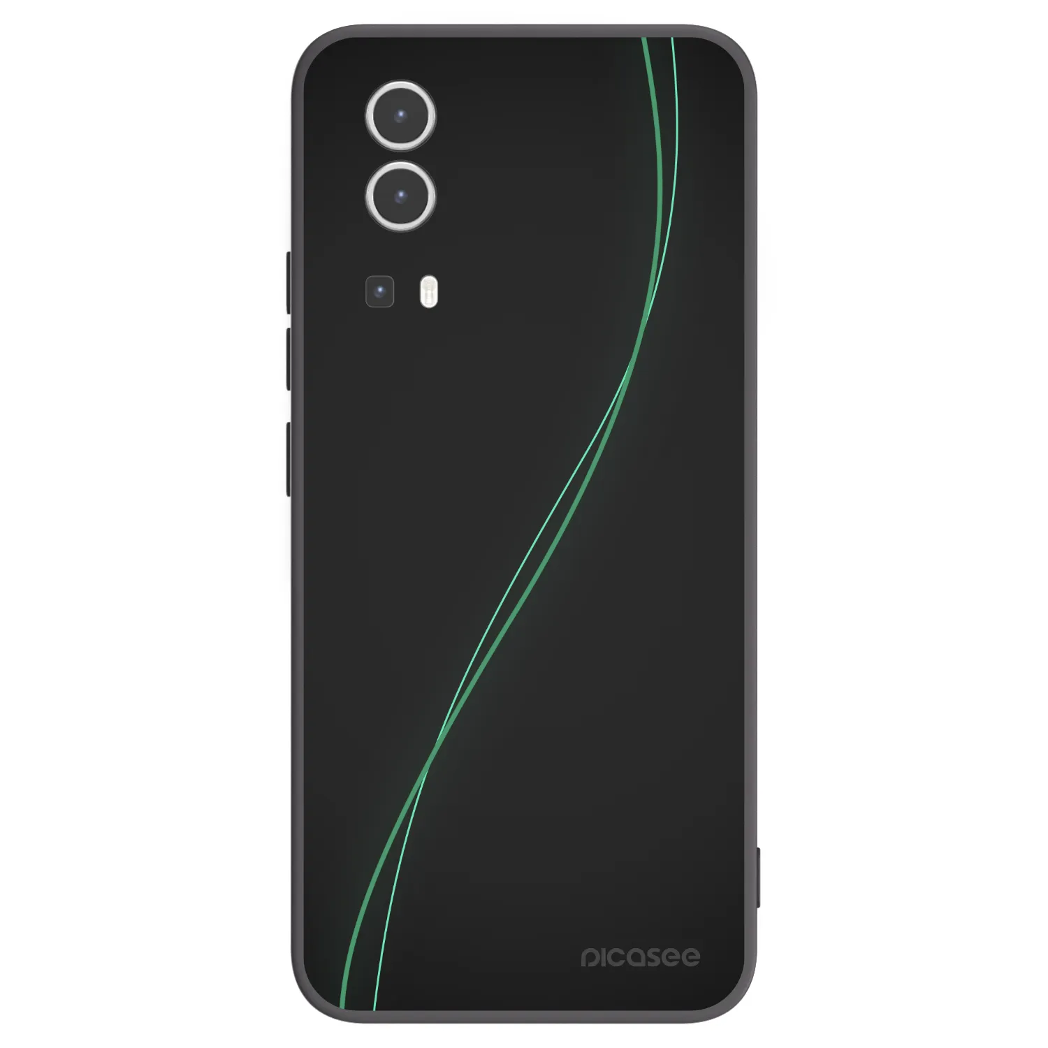 Picasee Vivo Y72 5G Hülle - Schwarzes Silikon - Be Different