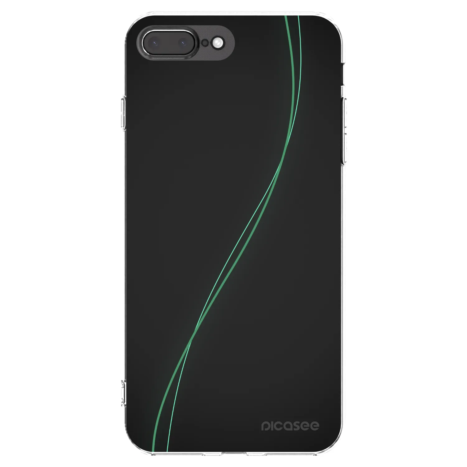 Picasee Apple iPhone 7 Plus Hülle - Transparentes Silikon - Be Different