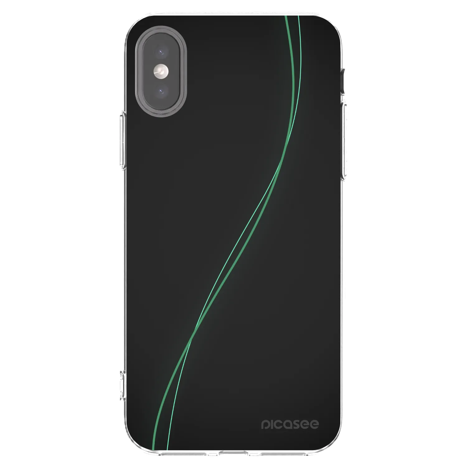 Picasee Apple iPhone X/XS Hülle - Transparentes Silikon - Be Different