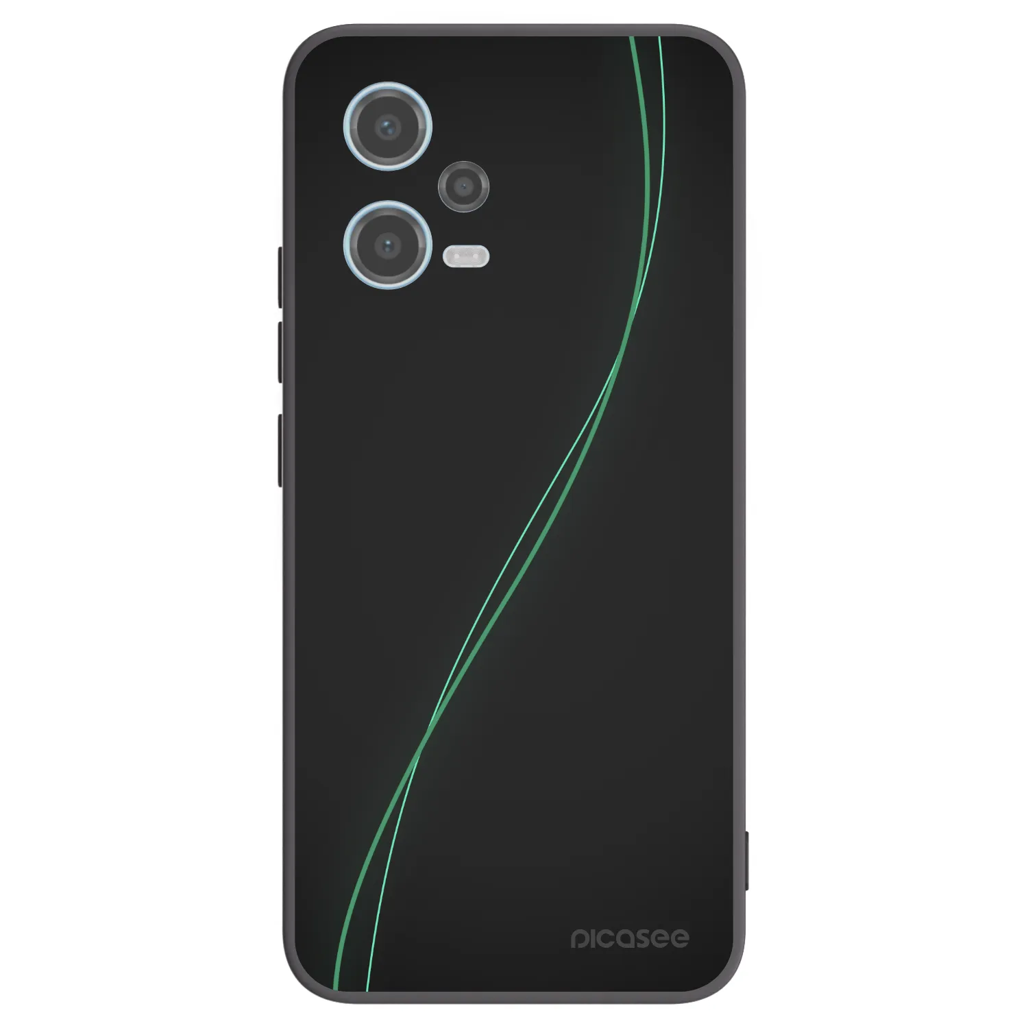 Picasee Xiaomi Redmi Note 12 5G Hülle - Schwarzes Silikon - Be Different