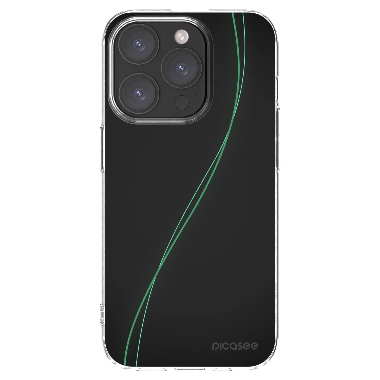 Picasee Apple iPhone 15 Pro Hülle - Transparentes Silikon - Be Different
