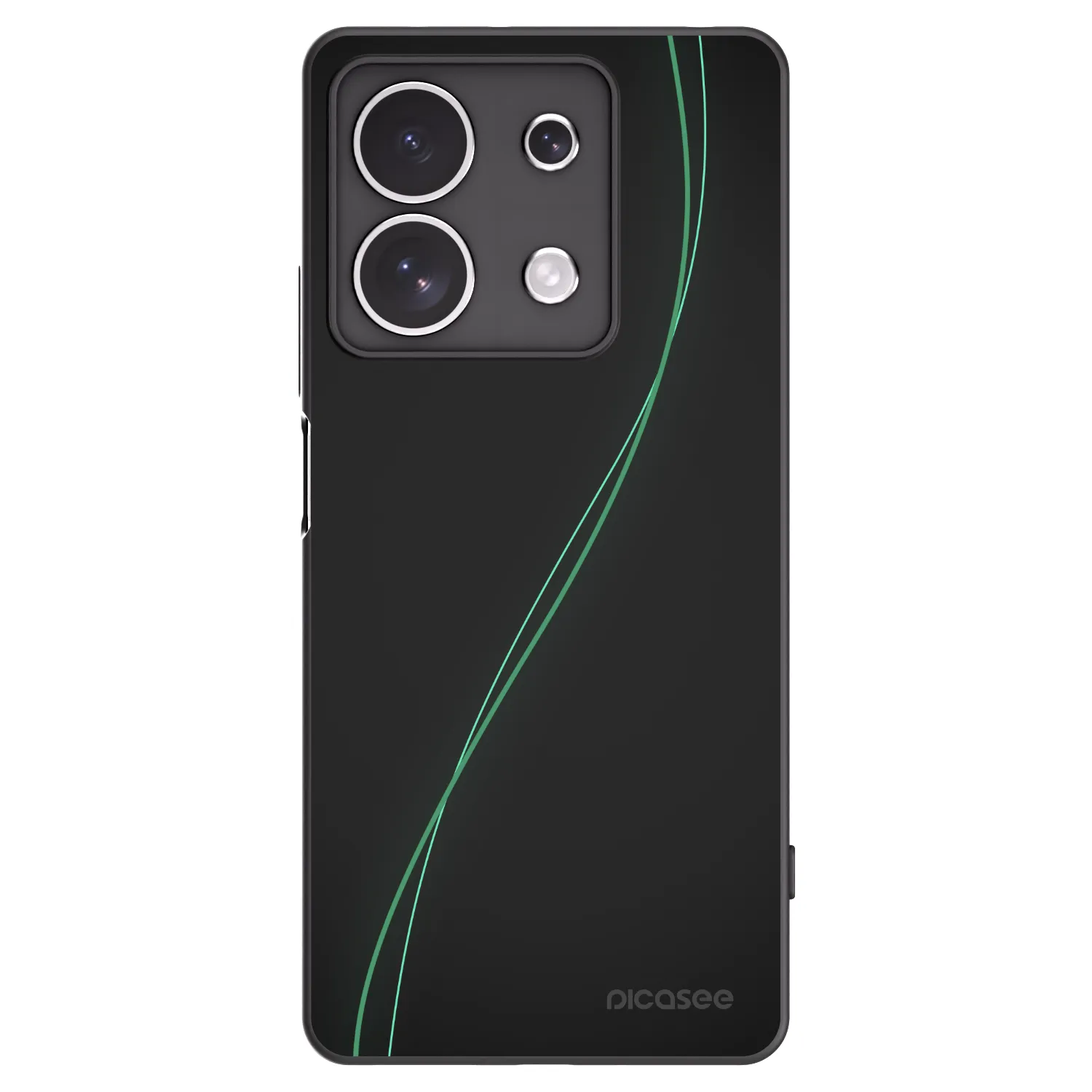 Picasee Xiaomi Redmi Note 13 4G Hülle - Schwarzes Silikon - Be Different