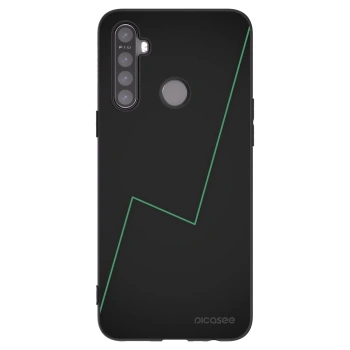 Picasee Realme 5 Hülle - Schwarzes Silikon - Consistency