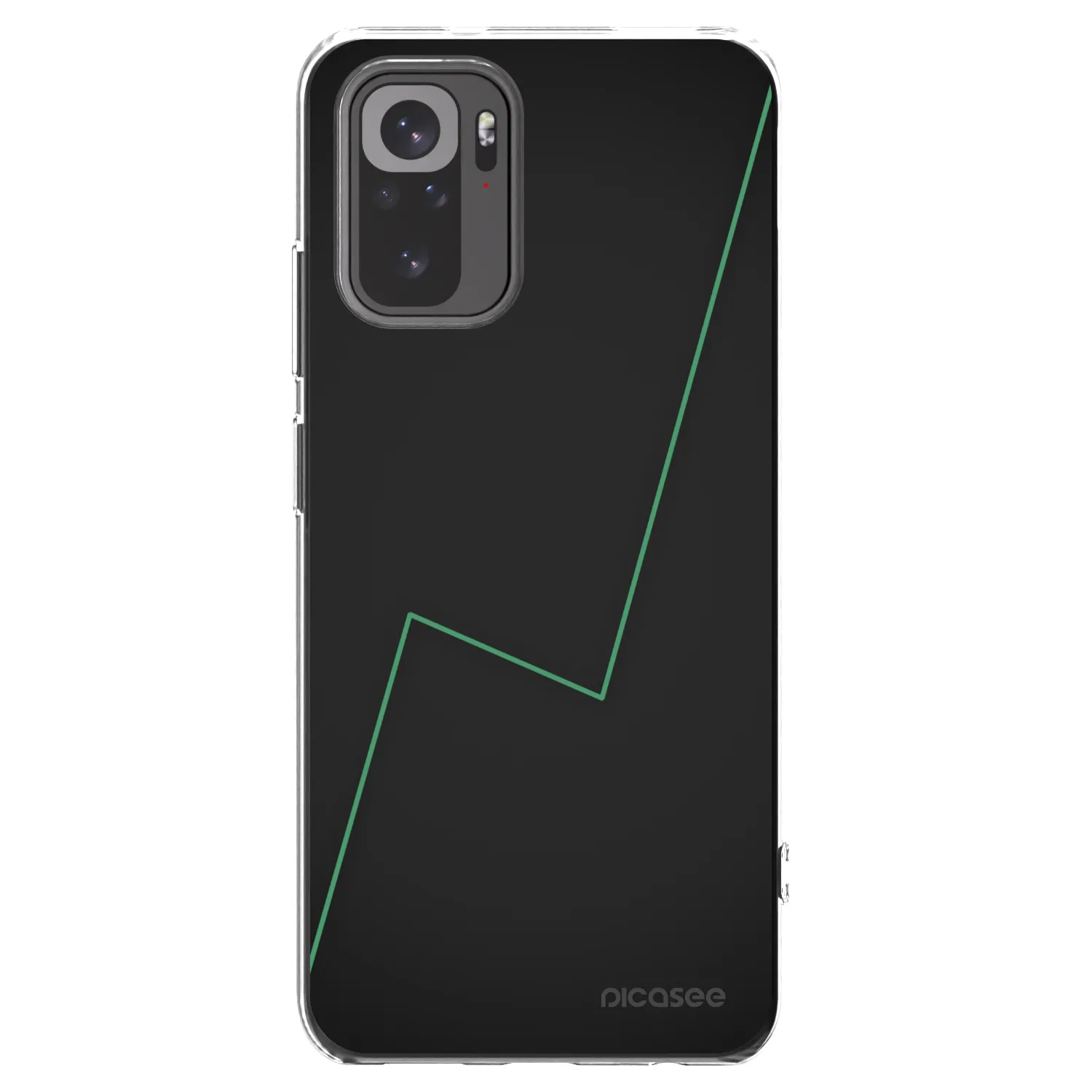 Picasee Xiaomi Redmi Note 10 Hülle - Transparentes Silikon - Consistency