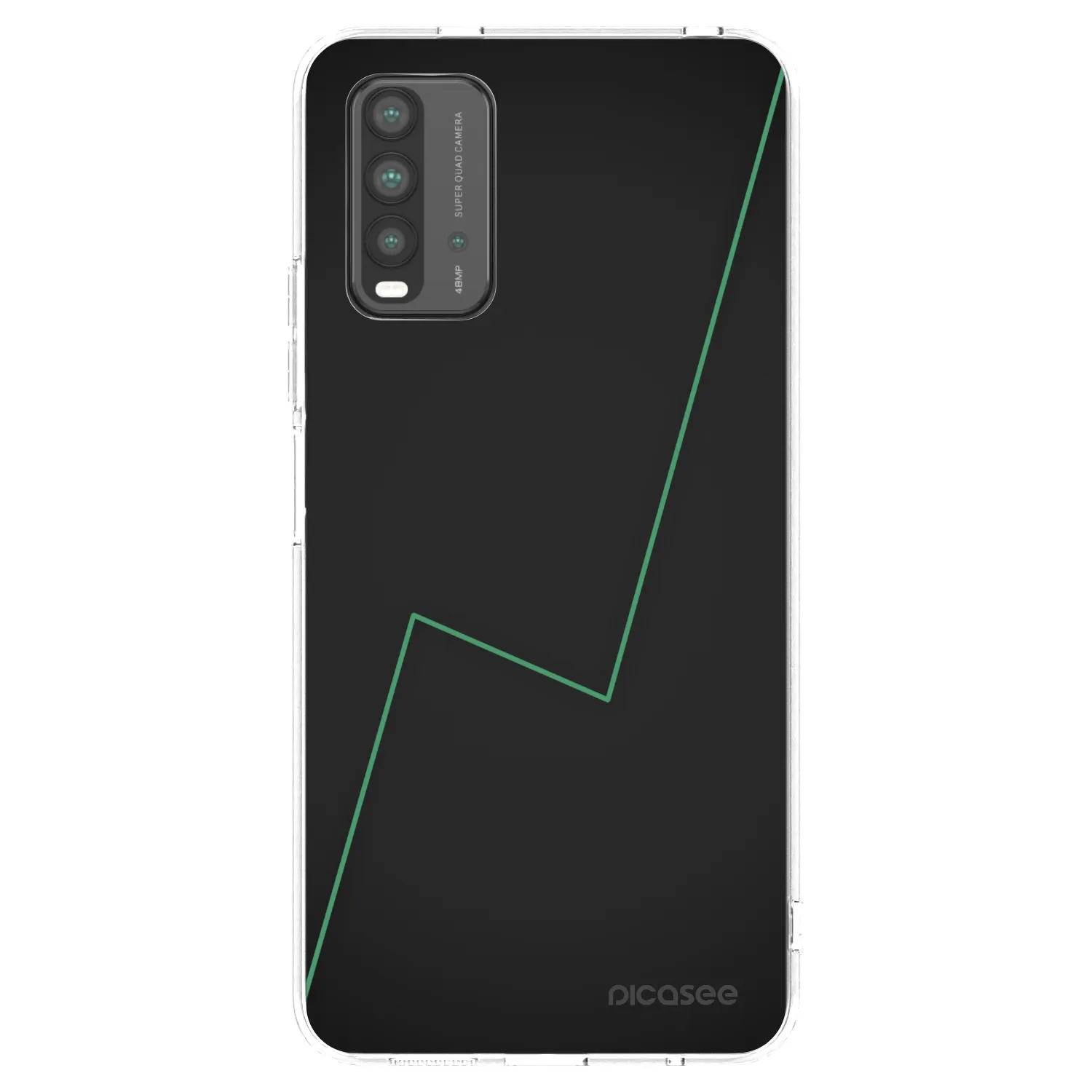 Picasee Xiaomi Redmi 9T Hülle - Schwarzes Silikon - Consistency