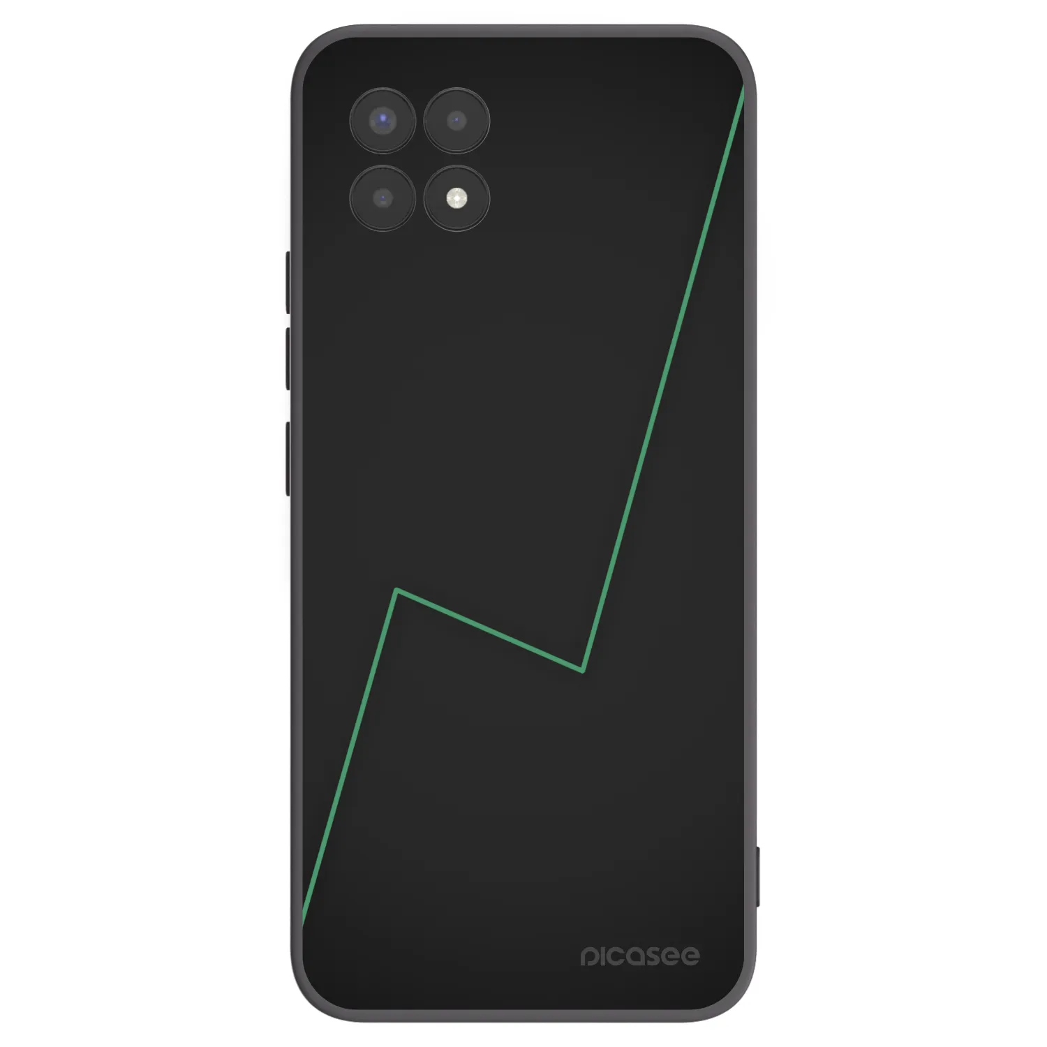 Picasee Realme 8i Hülle - Schwarzes Silikon - Consistency