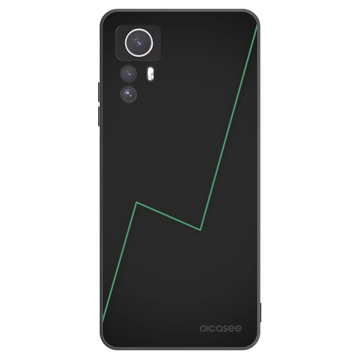 Picasee Xiaomi Redmi Note 12S Hülle - Schwarzes Silikon - Consistency