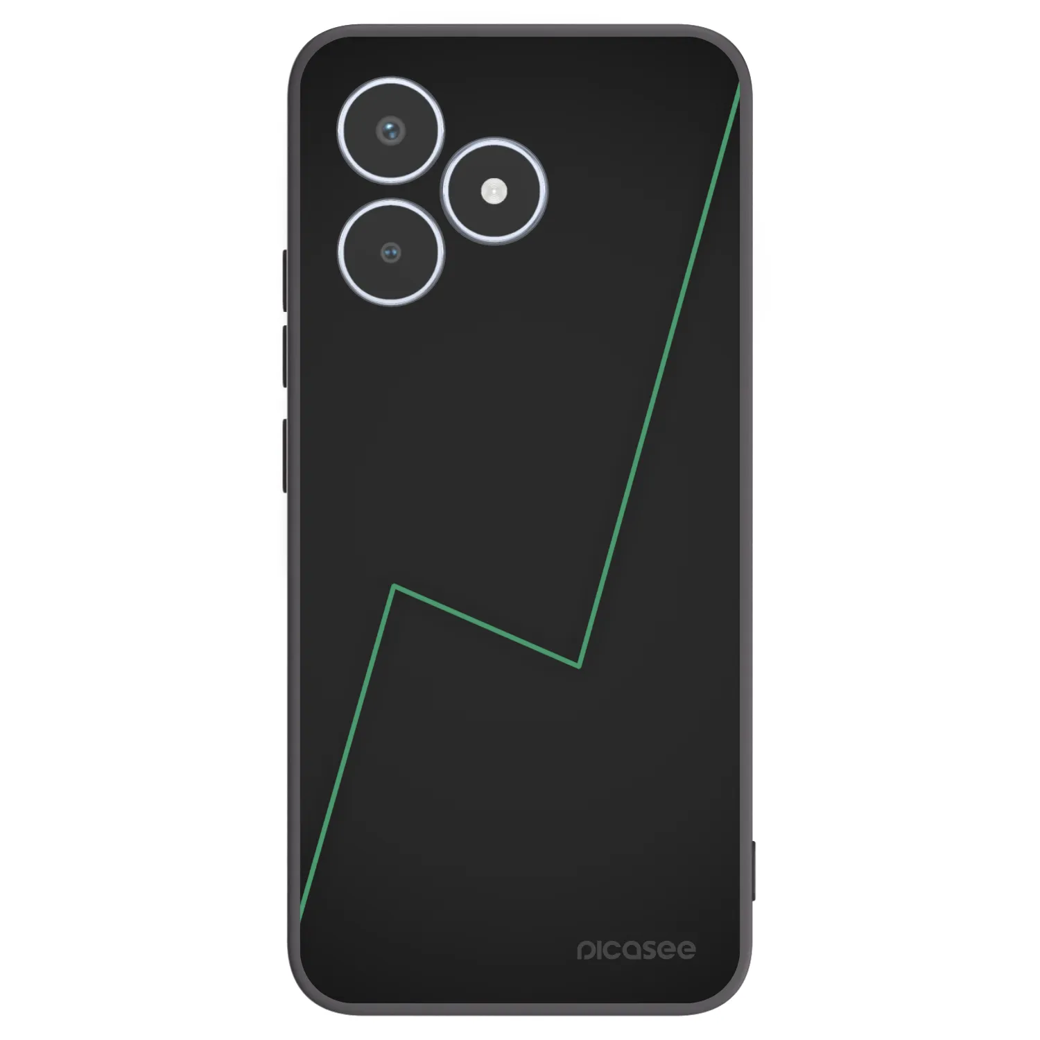 Picasee Realme C53 Hülle - Schwarzes Silikon - Consistency
