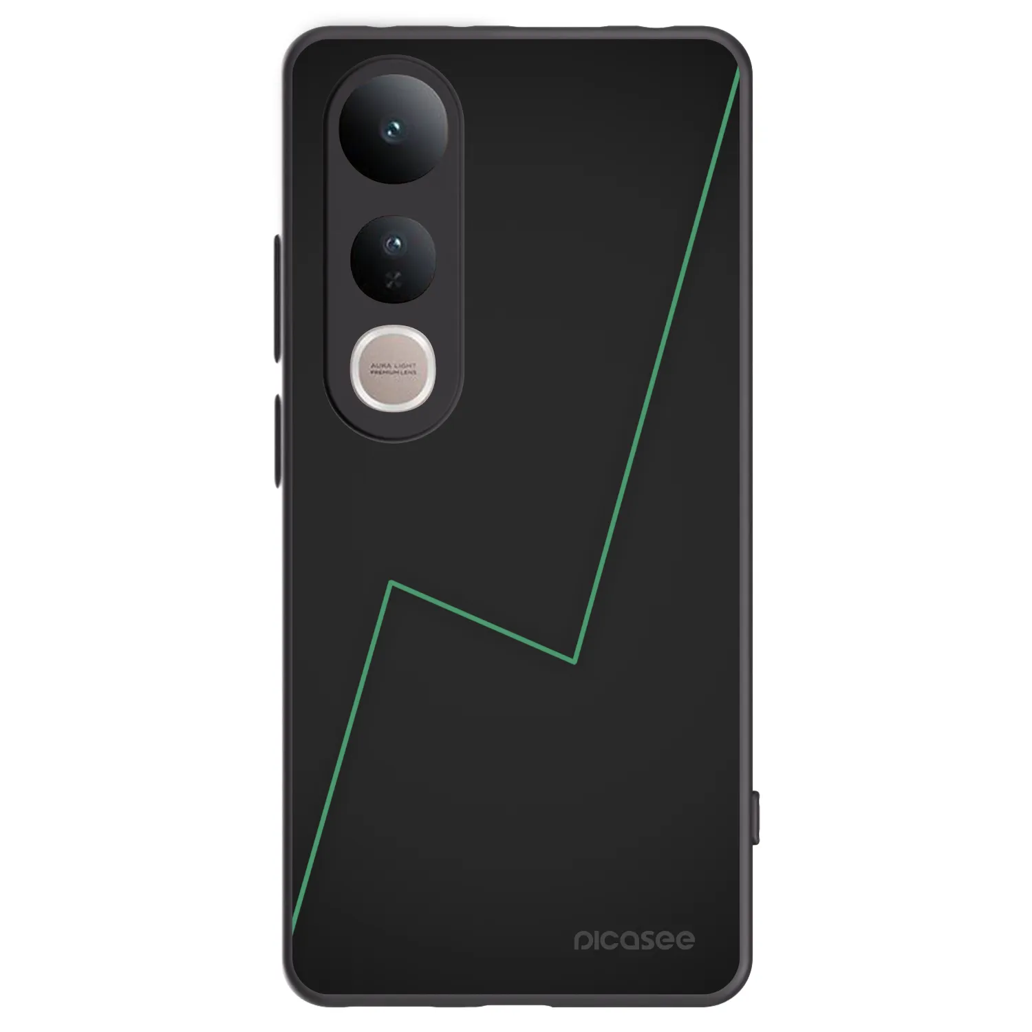 Picasee Vivo V50 Lite 5G Hülle - Schwarzes Silikon - Consistency