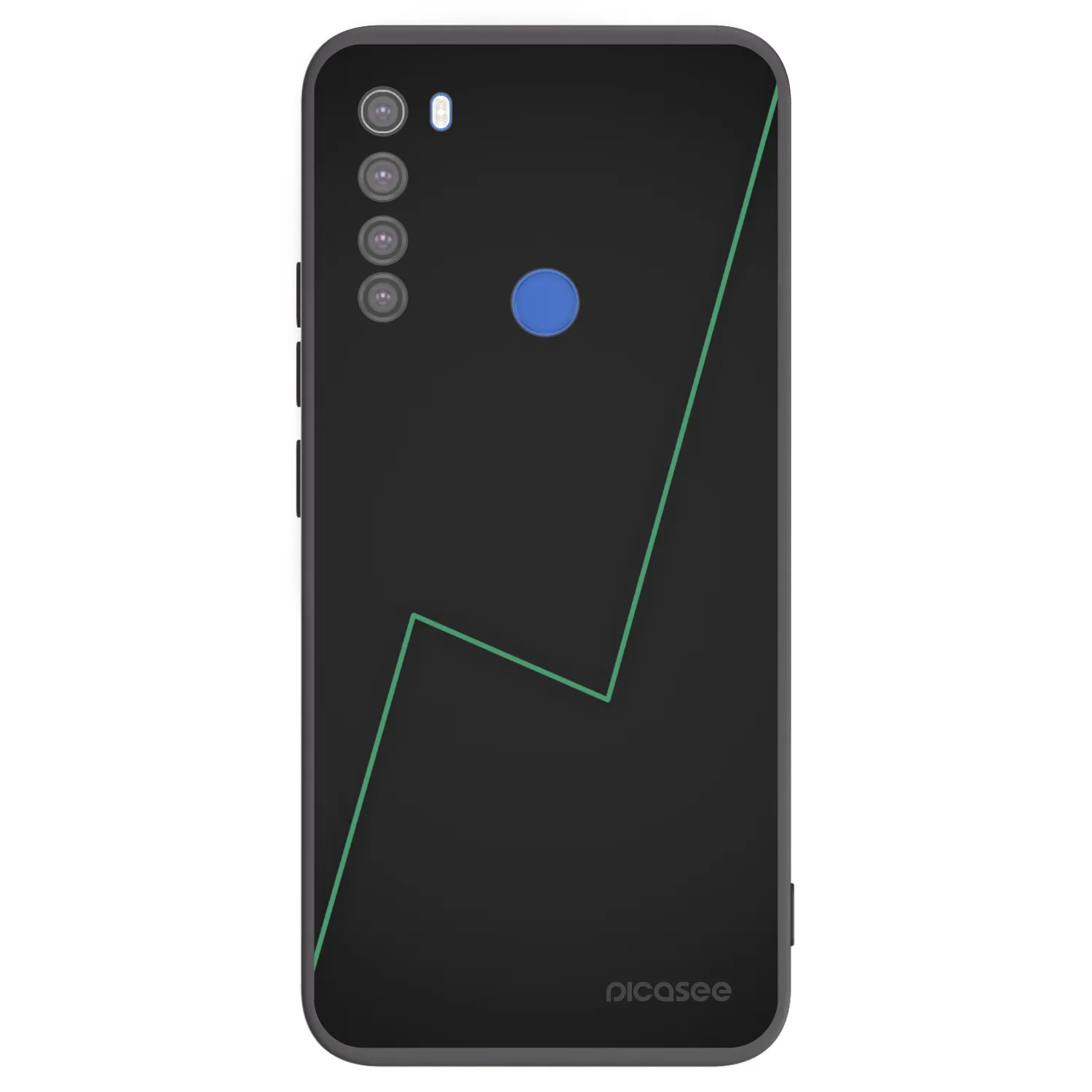 Picasee Xiaomi Redmi Note 8T Hülle - Schwarzes Silikon - Consistency