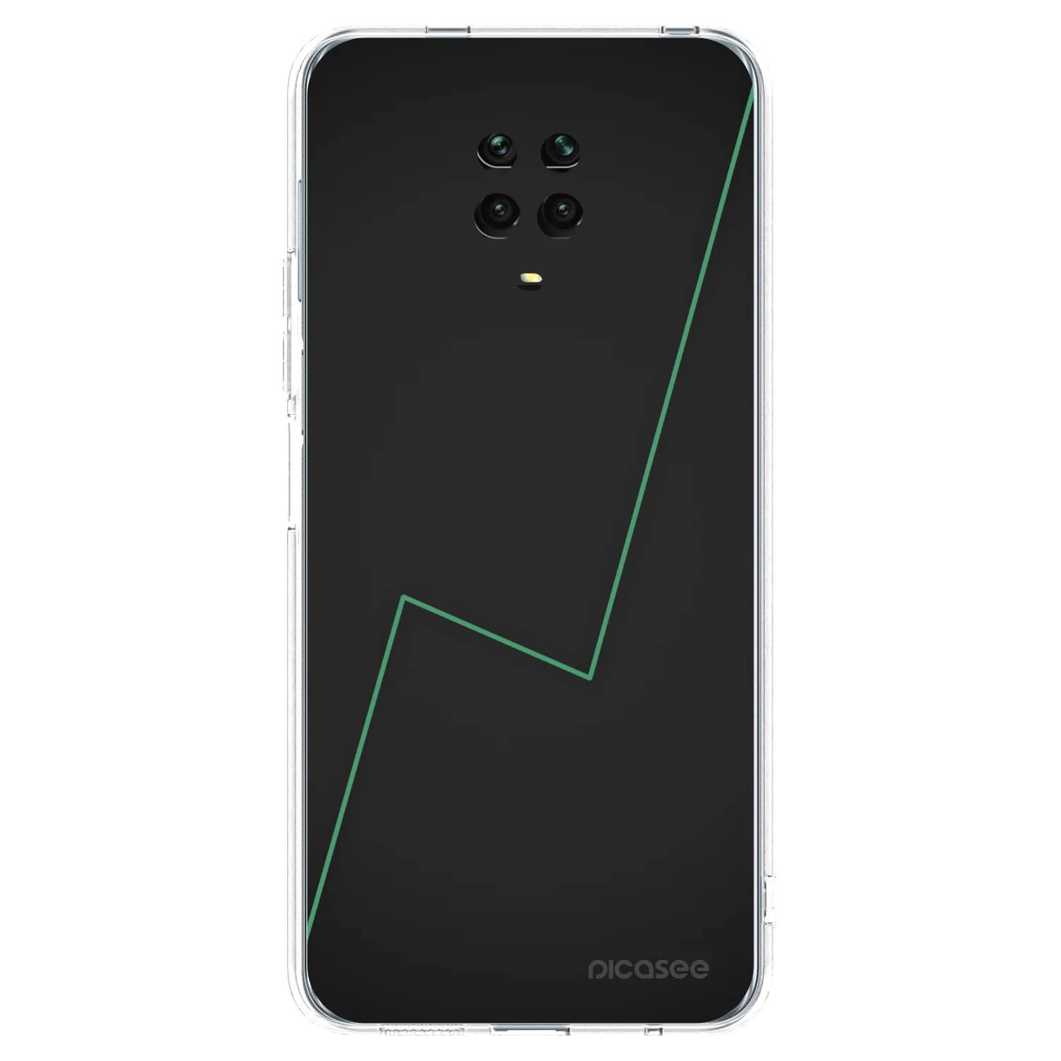 Picasee Xiaomi Redmi Note 9S Hülle - Transparentes Silikon - Consistency