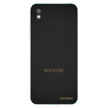 Picasee Xiaomi Redmi 9A Hülle - Schwarzes Silikon - Discipline