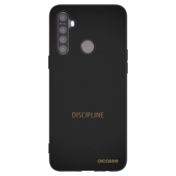Picasee Realme 5 Hülle - Schwarzes Silikon - Discipline