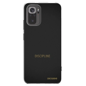Picasee Xiaomi Redmi Note 10 Hülle - Transparentes Silikon - Discipline