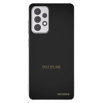 Picasee Samsung Galaxy A52 5G A525F Hülle - Transparentes Silikon - Discipline