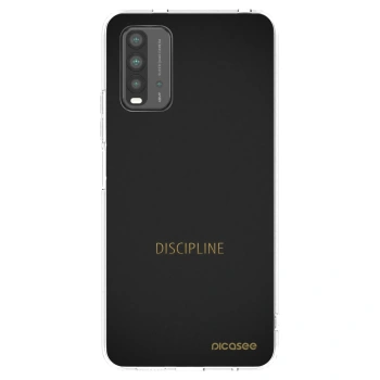 Picasee Xiaomi Redmi 9T Hülle - Schwarzes Silikon - Discipline
