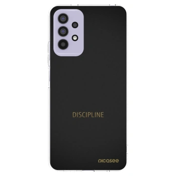 Picasee Samsung Galaxy A32 4G SM-A325F Hülle - Transparentes Silikon - Discipline