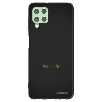 Picasee Samsung Galaxy A22 A225F 4G Hülle - Schwarzes Silikon - Discipline