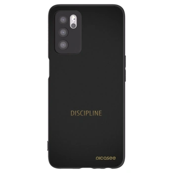 Picasee OPPO A16 Hülle - Schwarzes Silikon - Discipline