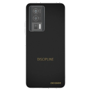 Picasee Xiaomi Poco F5 Pro 5G Hülle - Transparentes Silikon - Discipline