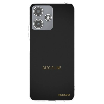 Picasee Xiaomi Redmi 12 5G Hülle - Transparentes Silikon - Discipline