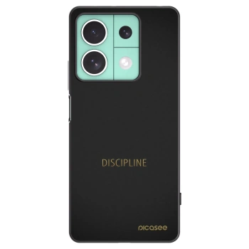 Picasee Xiaomi Redmi Note 13 5G Hülle - Schwarzes Silikon - Discipline