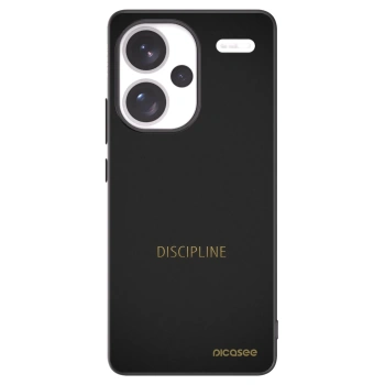Picasee Xiaomi Redmi Note 13 Pro+ 5G Hülle - Schwarzes Silikon - Discipline