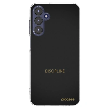 Picasee Samsung Galaxy A15 A155F 4G Hülle - Transparentes Silikon - Discipline