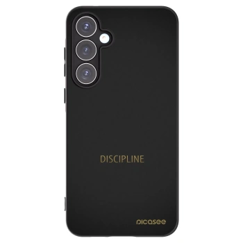 Picasee Samsung Galaxy A55 5G A556B Hülle - Schwarzes Silikon - Discipline