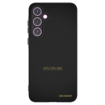Picasee Samsung Galaxy A35 5G A356B Hülle - Schwarzes Silikon - Discipline