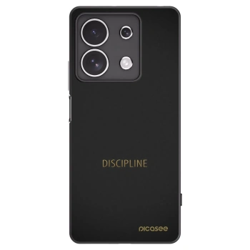 Picasee Xiaomi Redmi Note 13 4G Hülle - Schwarzes Silikon - Discipline