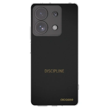 Picasee Xiaomi Redmi Note 13 Pro 4G Hülle - Transparentes Silikon - Discipline