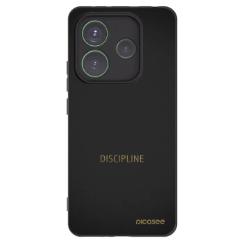 Picasee Xiaomi Redmi Note 14 5G Hülle - Schwarzes Silikon - Discipline
