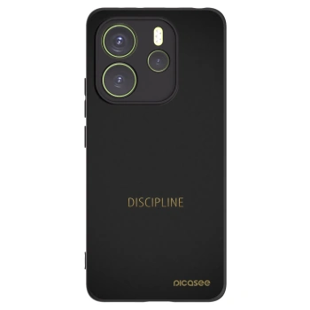 Picasee Xiaomi Redmi Note 14 4G Hülle - Schwarzes Silikon - Discipline