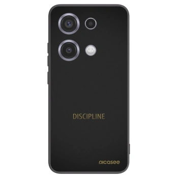 Picasee Xiaomi Redmi Note 14S Hülle - Schwarzes Silikon - Discipline