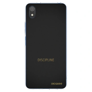Picasee Xiaomi Redmi 7A Hülle - Transparentes Silikon - Discipline