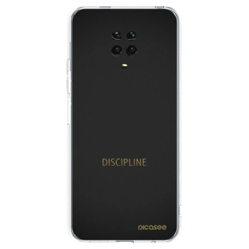 Picasee Xiaomi Redmi Note 9 Pro Hülle - Transparentes Silikon - Discipline