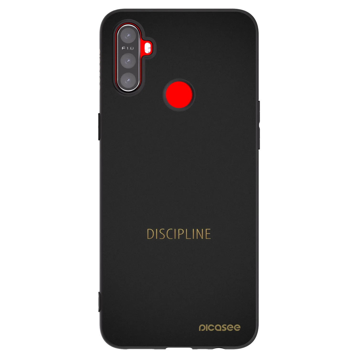 Picasee Realme C3 Hülle - Schwarzes Silikon - Discipline