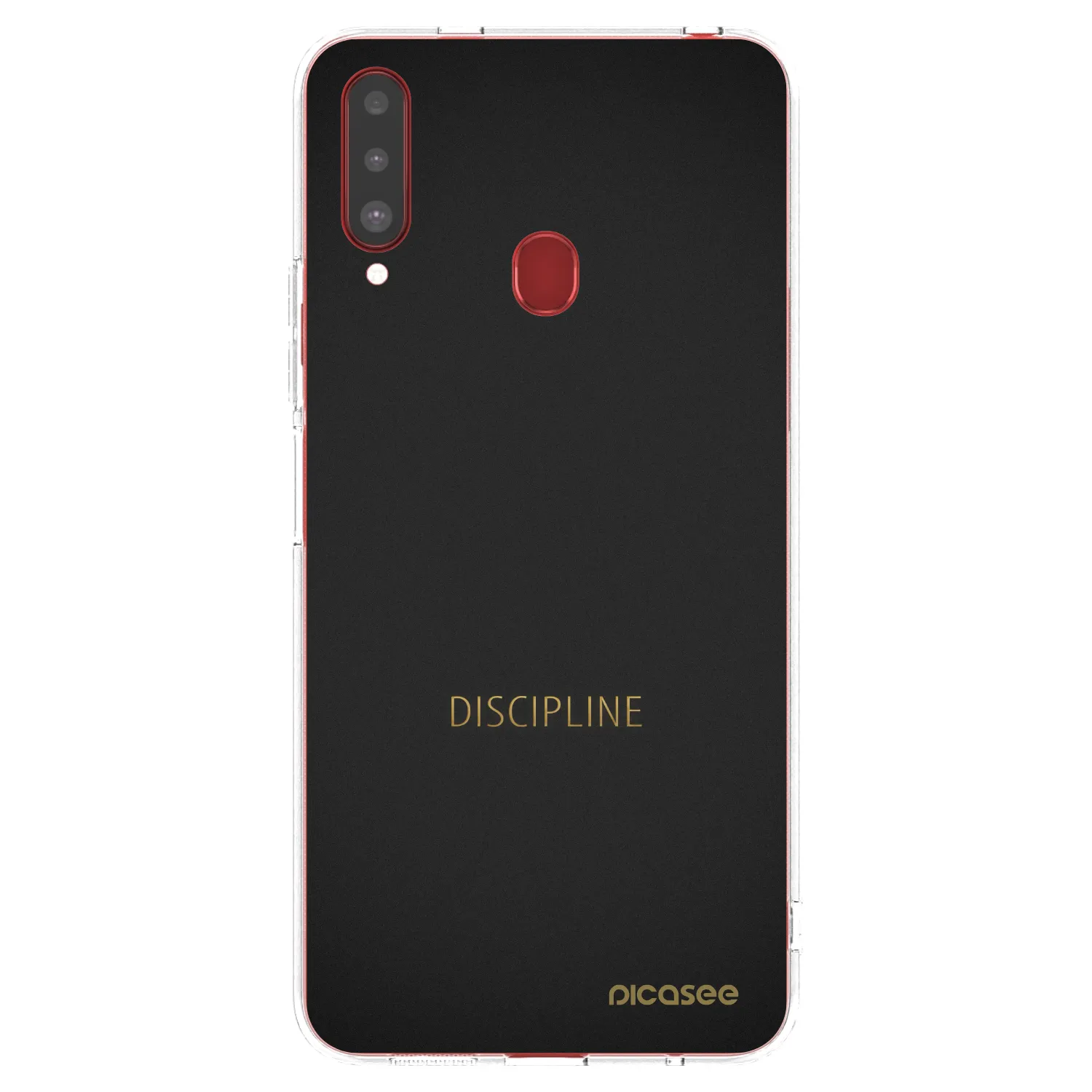 Picasee Samsung Galaxy A20s Hülle - Transparentes Silikon - Discipline