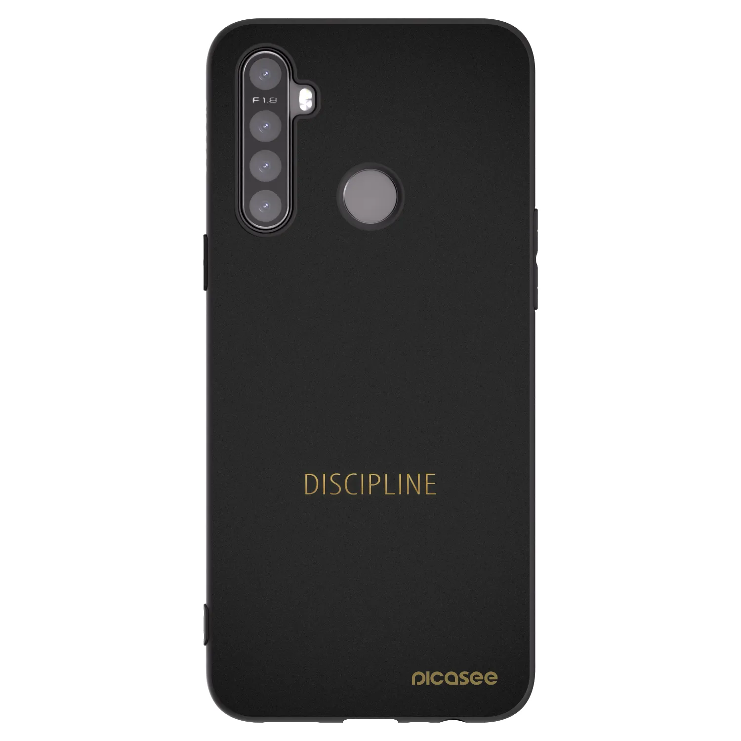 Picasee Realme 6i Hülle - Schwarzes Silikon - Discipline